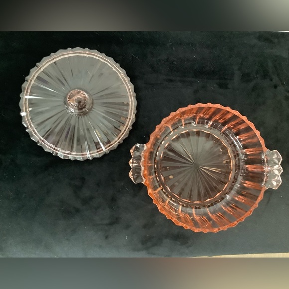 Pink Depression Glass Candy Dish - Picture 4 of 7